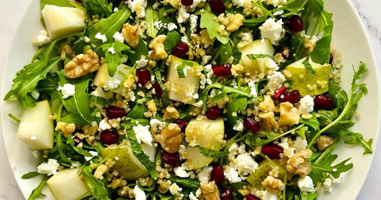 Arugula Quinoa Pear Salad